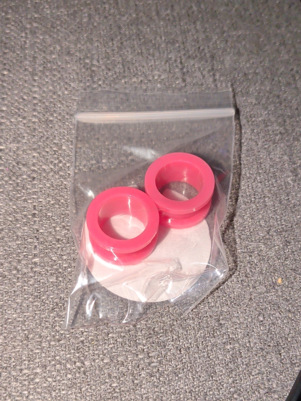 Ear Tunnels / Gauges - 5/8" - Hot Pink Acrylic